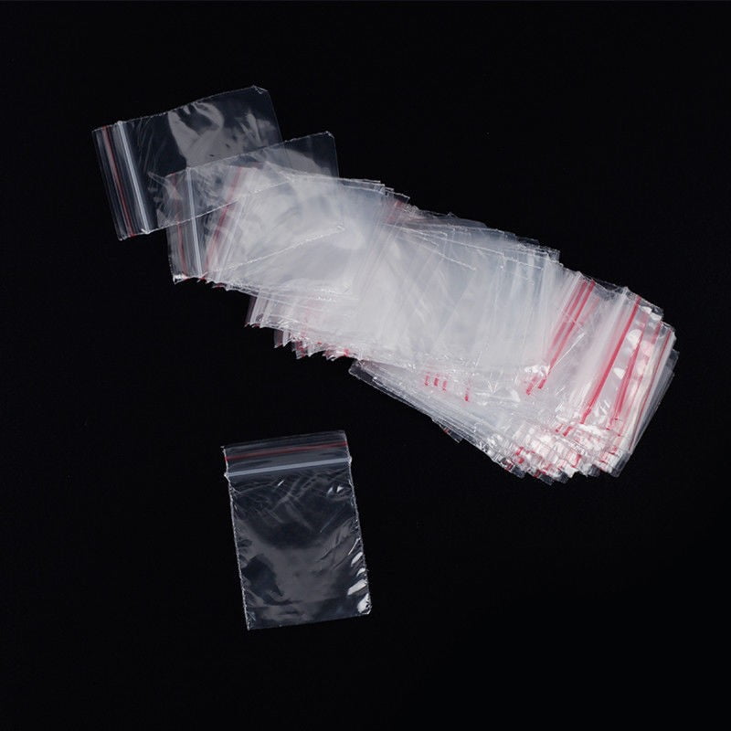 1000 Clear OPP Cellophane Bags Adhesive Seal Hang Holder Packing Display 18x10cm 