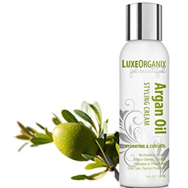 Moroccan Argan Oil Styling Cream, Hydrating, for Curly, Colored, Wavy