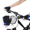 thumbnail image 3 of Peahefy Knitted Half Finger Riding Glove Breathable Shockproof Bike Cycling Gloves, 3 of 8