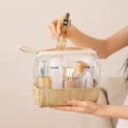 thumbnail image 4 of Bolsa de Maquillaje RSRSLEII Boho Pequeña Transparente de PVC Impermeable con Asa, 4 of 8