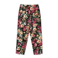 thumbnail image 3 of Lsque Many Kind Of Flowers Print Women's Pajama Pants, Lounge Pant - Comfortable Home Wear,Elastic Waistband, Stylish Design-XX-Large, 3 of 9