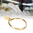 thumbnail image 3 of Anneaux Anneau Blanc Base Acier Court Quatre Griffes Exquise Léger Doigt Anneau Composants Anneau Base Stand, Anneau Pierre Stand RingsFashion Anneau Pierre Stand, 3 of 8