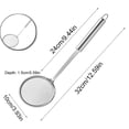 thumbnail image 2 of Stainless Steel Fat Skimmer Spoon Multi-Functional Fine Mesh Hot Pot Grease Strainer with Heat-Resistant Handle for Frying, Soup, 12.9 Inch, 2 of 6
