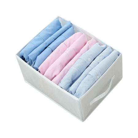 HSMQHJWE Small Fabric Storage Bins PP Board Clip Mesh Clothes Storage Box Pants Compartment Storage Box Drawer Compartment Bag Storage Bags for Quilts