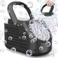 thumbnail image 4 of JoyStone 42 Hole Automatic Bubble Machine, High-Output Bubble Maker, 20000+ Bubbles/Minute, Portable Handle, Perfect for Outdoor Parties, Gifts for 3+ Ages, Black, 4 of 11