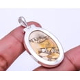 thumbnail image 2 of Brecciated Mookaite - Australia Gemstone 925 Sterling Silver Pendant 1.72" P27, 2 of 2