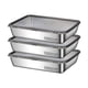 thumbnail image 2 of Almacenamiento y organización de cocina, caja para albóndigas de acero inoxidable 316L con tapa, caja para congelador, bandeja de preparación de albóndigas de grado alimenticio, organizador para refri, 2 of 6