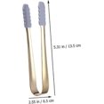 thumbnail image 3 of Stainless Steel Sugar Cube Tongs Set of 2, 13.5x6.5x2CM, Ice and Sugar Tongs for Tea Party and Coffee Bar, Golden Finish, 3 of 5