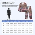 thumbnail image 4 of Lsque Vintage Pink Drive View Pattern Long Sleeve Pajama Set for Men - Soft 2-Piece Sleepwear and Loungewear Set with Pockets, Comfy Nightwear-X-Large, 4 of 7
