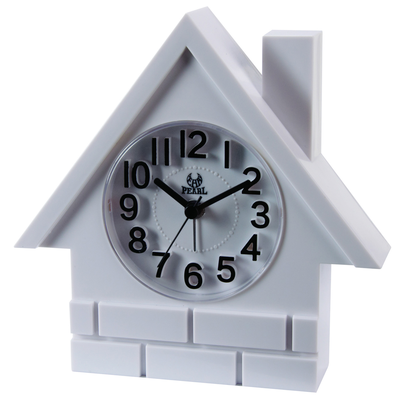Papaba Clock,Desk Clock Bright Color Cabin Design ABS Small Bedside