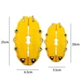 thumbnail image 4 of 4 Pcs Yellow 3D Style Brake Caliper Covers Universal Car Disc Front Rear Kits, 4 of 5