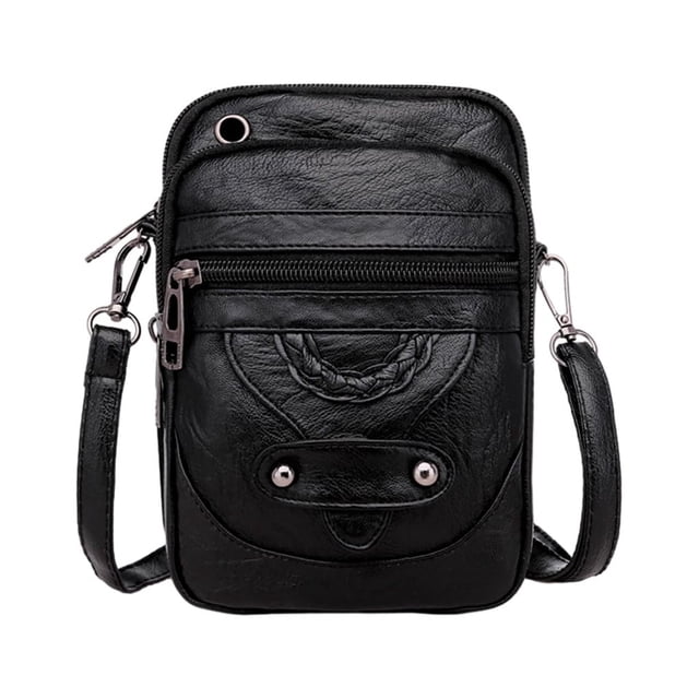 Minnieouse Bolso elegante con correa ajustable Bolsos cruzados de gran capacidad, versátiles y modernos Bolsas de mensajero y de hombro negro B