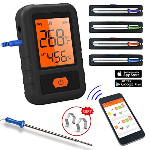 Probe Meat Thermometer Kitchen Wireless Cooking BBQ Food Thermometer Bluetooth 