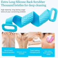 thumbnail image 5 of Back Scrubber Silicone Shower Brush Body Brush Extended 76 cm/30 inches Exfoliating Body Scrubber for Men and Women, Spa Massage Skin Care Tool, Long, 5 of 5