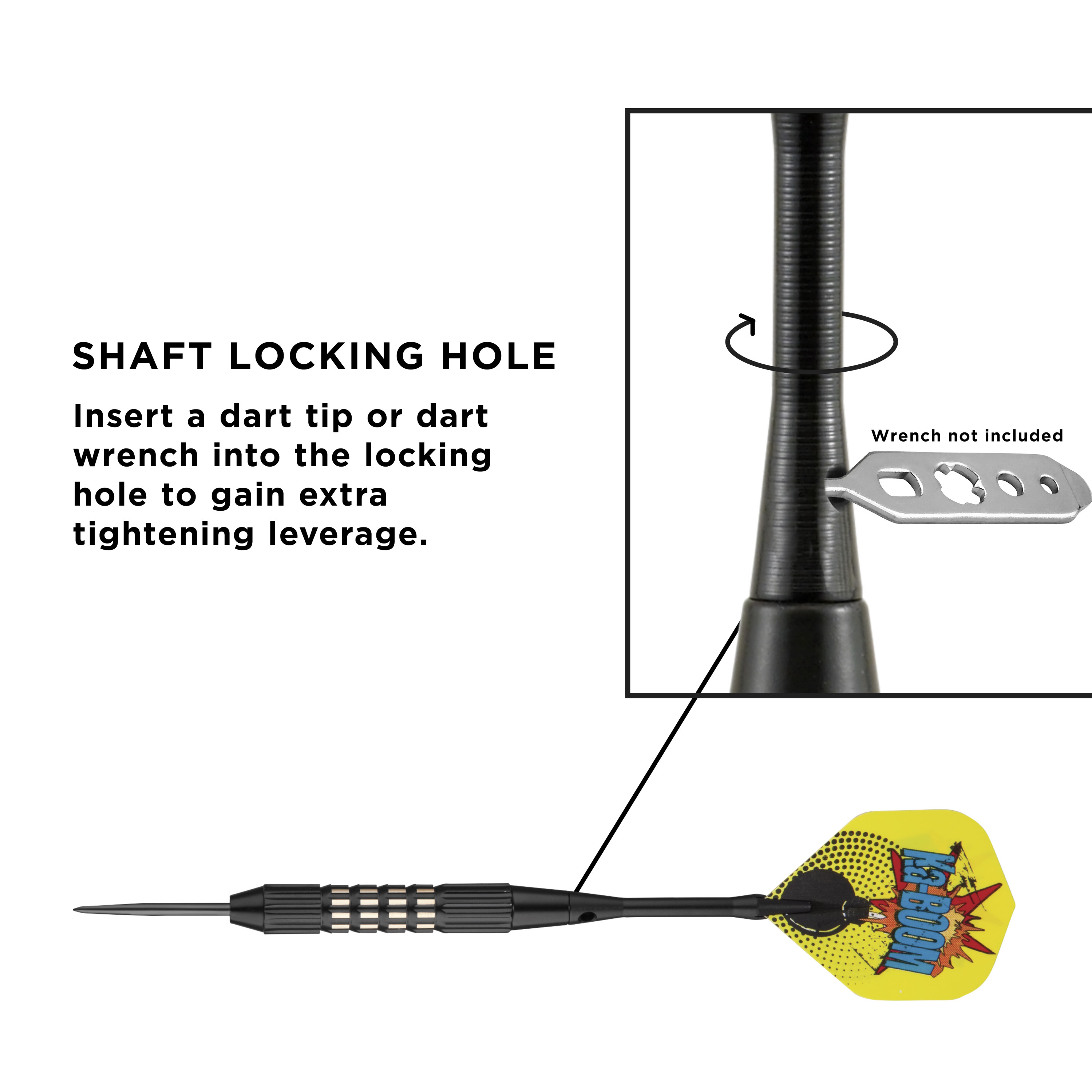 Viper Comix Steel Tip Dart Set, Black, 22 Grams