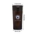 thumbnail image 6 of Holloyiver Stainless Steel Water Bottle Vacuum Insulated travel Coffee Cup Flip Lid wide mouth Double Walled leak proof flask keepsHot Cold 12Hours B, 6 of 7