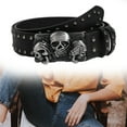 thumbnail image 5 of Skull Buckles Waist Belt Skinny Chain for Cowgirl Buckles Modern Waistband Waist Chain Studded Belt, 5 of 8