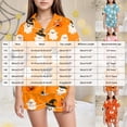thumbnail image 4 of Kakishop PJs for Teen Girls Girls Soft Pajama Set Halloween Cute Print Shirts and Shorts Short Sleeve Button Soft 2 Piece Outfits (6-7 Years), 4 of 5