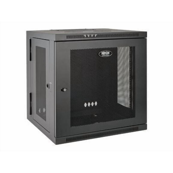 Tripp Lite SmartRack 12U UPS-Depth Wall-Mount Rack Enclosure Cabinet, Hinged Back