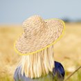 thumbnail image 3 of Sombrero de playa para mujer y hombre, de ala ancha, estilo occidental, para fiestas, tejido de 45 cm., 3 of 8