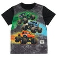 thumbnail image 3 of Monster Jam Grave Digger El Toro Loco Megalodon Pullover Pajama Shirt and Shorts Sleep Set Toddler to Little Kid, 3 of 5