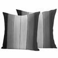 thumbnail image 6 of Black Gray Ombre Outdoor Pillow Covers 16x16 Inch Throw Pillow Covers Set of 2 Waterproof Decorative Pillow Cases Vintage Country Wooden Cushion Covers for Patio Furniture Garden Couch Sofa, 6 of 8