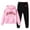 Pink, variant on Sweatshirt Girls Kids Boys Kids Hooded Tracksuit Unisex Two Piece Outfits Hoodie Sweatshirt Sweatpants Set Womens Checke Outfit Juniors Clothes for Teen Girls Sweatpants Outfits for Teens Baby Womens
