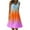 Orange, variant on ibuvkizy Summer Dresses for Women Plus Size Summer Dresses,Womens Fashion Holiday Summer Round Neck Gradient Print Sleeveless Party Beach Dress,Holiday Party Beach Dress,Gifts for Women