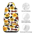thumbnail image 4 of Sigee Sunflower Cow for Universal Car Seat Covers, Premium Car Seat Protector Set for Cars, SUVs, Trucks, 4 of 5