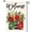 Christmas, variant on Sm:)e Bow Pumpkin Sunflower Floral Outdoor Flag, 12 x 18 Inch, Burlap, Double-Sided, Fall Garden