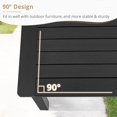 thumbnail image 6 of LUE BONA 42''Lx18''H Patio Coffee Table,HDPS Rectangle Outdoor Coffee Table,Black, 6 of 7