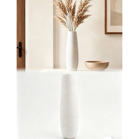 Gaoxin Tall Floor Vase, Shatterproof Modern Design, for Home and Office Decor, 12.99in