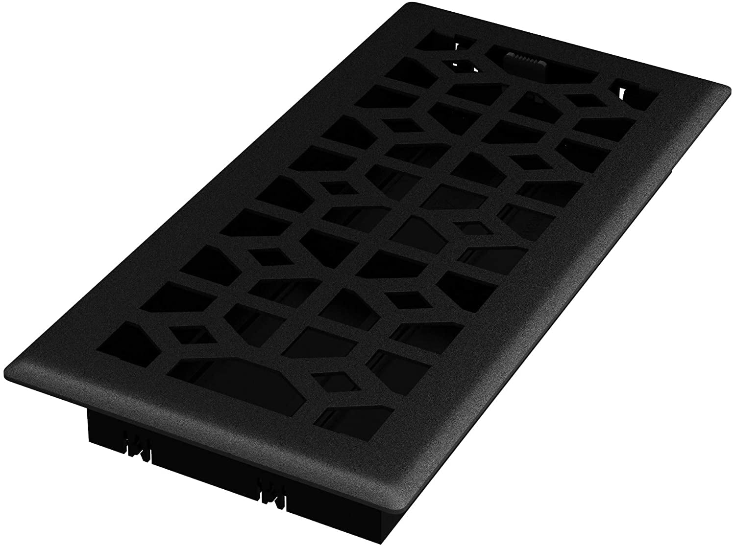 Imperial Templar 4 In. x 10 In. Black Iron Steel Floor Register RG3466