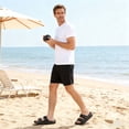 thumbnail image 6 of Northblanc Men’s Lightweight Comfort Slides Double Buckle Slip-on Adjustable EVA Flat Sandals, 6 of 9