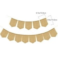 thumbnail image 3 of Sipeihong Party 1pc DIY Birthday Blank Flag Delicate Shield Shape Banner Wedding Party Ornament, 3 of 10