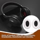 thumbnail image 5 of Cateissary Almohadillas para auriculares, almohadillas profesionales, esponja transpirable, reemplazo de auriculares para QC35 QC25, blanco + negro Type3 NO3, 5 of 6