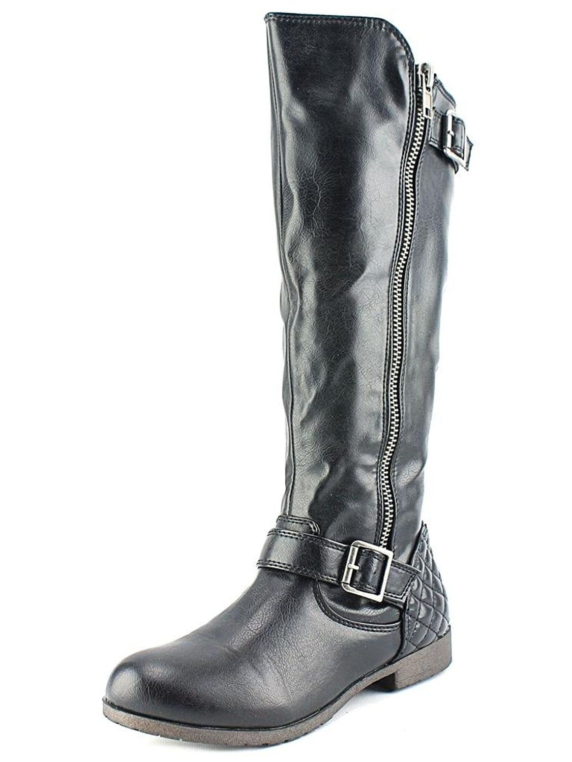 Material Girl Women's Larisa Round Toe Riding Boot