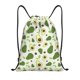 thumbnail image 1 of Fotbe Green Avocado Bolsa Mochila con Cordón Estampada, Bolsa de Gimnasio Deportiva, Bolsa Cinch, Bolsa con Cordón para Hombres y Mujeres-Small, 1 of 6