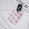 thumbnail image 5 of Luggage Tags for Suitcases, Valentine's Day Capybaras Leather Bag Luggage Tags ID Label Tags Privacy Protection Travel Bag Labels, 5 of 6