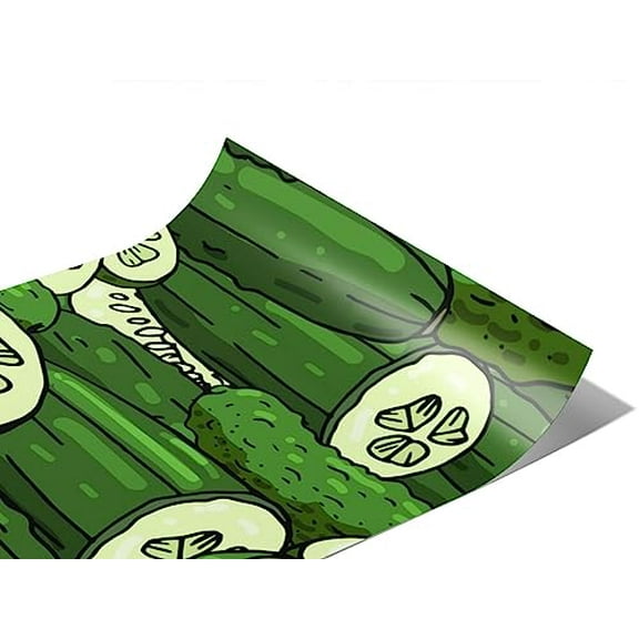 Rwraps Cucumber Vegetable Green Improved Matte Vinyl Film Wrap 59in x 23ft Vinyl Vehicle Car Film