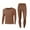 Coffee, variant on Bovxnpu Mens Thermal Fleece Lined Long Johns Base Layer Shirts Pant, Thermal for Men Long Johns with Fleece Lined Base Layer Men Cold Weather Top Bottom