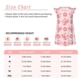 thumbnail image 3 of Fotbe Pigs Head And Donuts Vestido de Dormir para Niñas de 3 a 10 Años, Mangas Cortas, Estilo Princesa, Pijama Camisón con Mangas Voladas-Medium, 3 of 6
