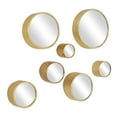 thumbnail image 5 of CosmoLiving by Cosmopolitan 12", 10", 8", 7", 6" Gold Wall Mirror, Set of 7, 5 of 7