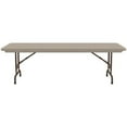 thumbnail image 2 of Pemberly Row Adjustable H-D Plastic Blow-Molded Folding Table in Mocha Brown, 2 of 3