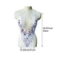 thumbnail image 4 of Sew on Patch Flower Tassel Beads Rhinestone Embroidered Gown Applique Vintage Lace Applique Clothing Embellishments, 4 of 6