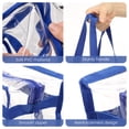 thumbnail image 6 of Clear Tote Bag Stadium Approved 12x12x6, 2 Pack Heavy Duty PVC Clear Tote with Zipper for Concerts, Work & School, Dark Blue, 6 of 9