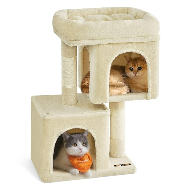 Cat Tree Feandrea UPCT611M01 Beige para gatitos de hasta 3 kg