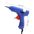 thumbnail image 5 of Pistolas de pegamento con varillas Pistolas de pegamento de fusión en caliente de 20 W para manualidades artísticas 110-240 V Adecuadas para pegar modelos de juguetes (azul), 5 of 5