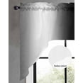 thumbnail image 3 of Gray Black Kitchen Curtains Swag Valance for Windows/Bathroom/Cafe, Modern Gradient Geometric Rod Pocket Drape Panel Swag Curtain Valance for Bedroom/Living Room 55''x36'', 3 of 6