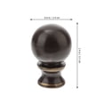 thumbnail image 2 of LOLIPPYY 2Pcs Lamp Finials for Lamps Coffee Iron Material with Easy Installation and Sturdy Design, 2 of 5